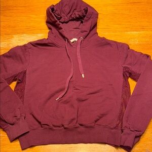 Garage Purple Hoodie with Ribbed Details